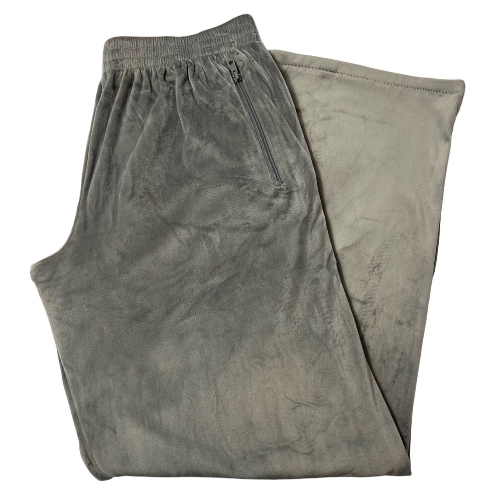 SKIMS Velour Track Pants Smoke Large - Picture 4 of 12